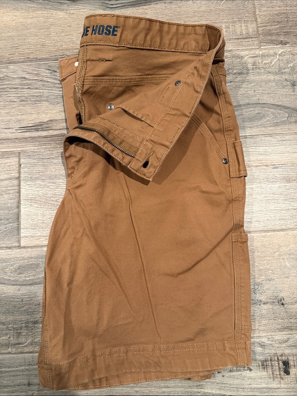 The Horse Men's Duluth Trading Co -Style Tan Cargo Shorts